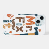 Mr Fix IT Vaderdag Kaart iPhone 15 Case (Achterkant horizontaal)