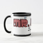 Mr Fix-it Wooden Text Design (met nagels) Mok (Links)