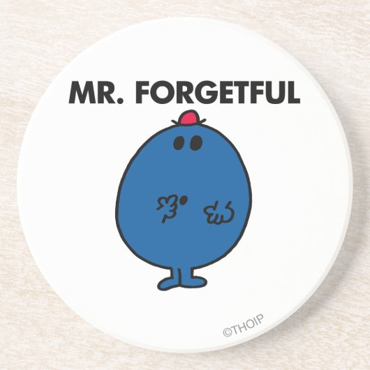 Mr. Forgetful | Wat deed ik? Zandsteen Onderzetter (Voorkant)