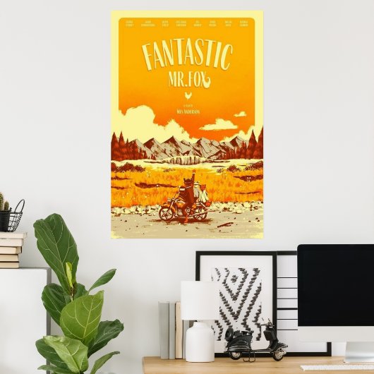 Mr Fox Fantastische Film Poster (Thuiskantoor)