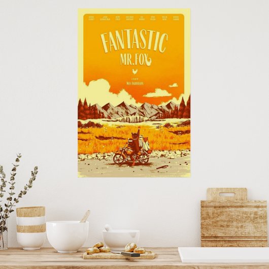 Mr Fox Fantastische Film Poster (Keuken)