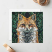 Mr Fox Painting Notitiekaartje (Voorkant / Achterkant in situ)