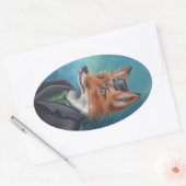 Mr Fox Sticker Dierlijke Sticker Victoriaans Fox (Envelop)