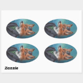 Mr Fox Sticker Dierlijke Sticker Victoriaans Fox (Vel)