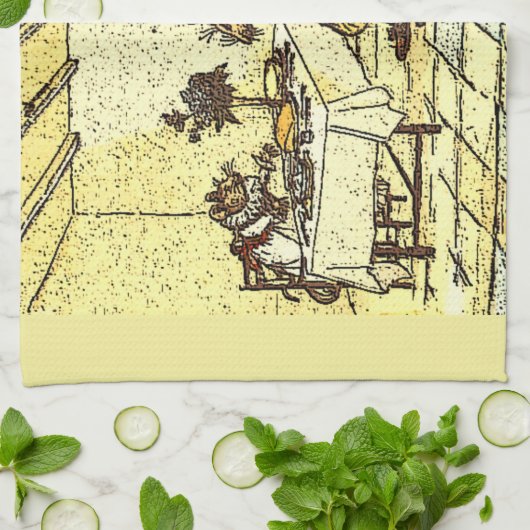 Mr Frog, Mr Rat en Miss Mouse Theedoek (Gevouwen)