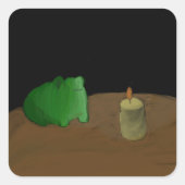 Mr Frog Vierkante Sticker (Voorkant)