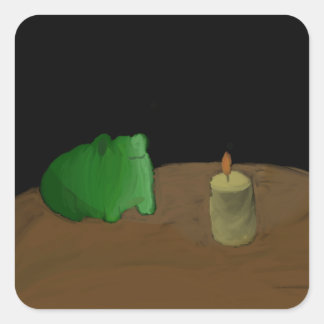 Mr Frog Vierkante Sticker