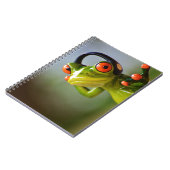 Mr. Frog with Headphones Notitieboek (Linkerzijde)