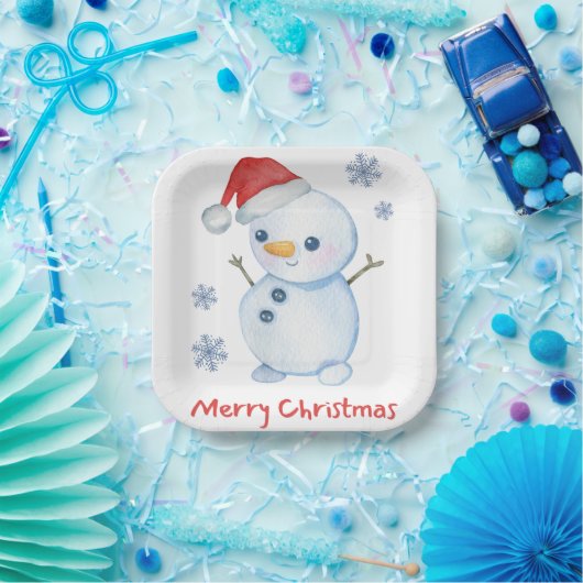 Mr. Frosty Papieren Bordje (Feest)