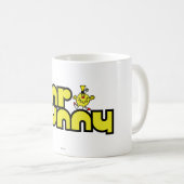 Mr Funny | gele letters Koffiemok (Voorkant rechts)