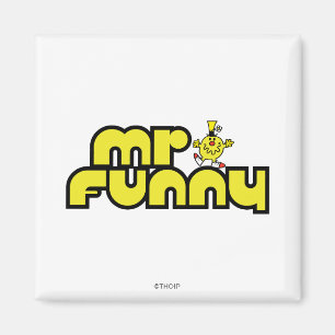 Mr Funny   gele letters Magneet