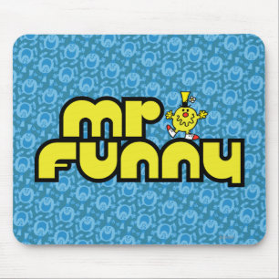Mr Funny gele letters Muismat