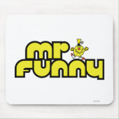 Mr Funny | gele letters Muismat (Voorkant)