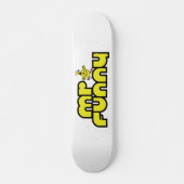 Mr Funny | gele letters Skateboard (Voorkant)