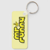 Mr Funny | gele letters Sleutelhanger (Achterkant)