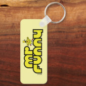 Mr Funny | gele letters Sleutelhanger (Achterkant)