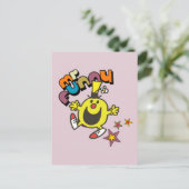 Mr Funny | Lichtende sterren Briefkaart (Staand voorkant)