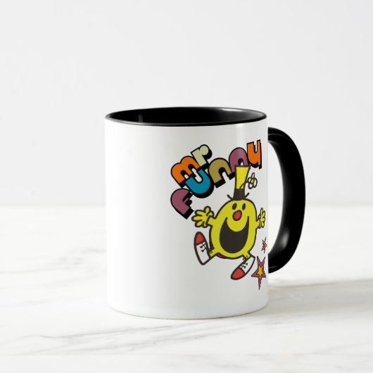 Mr Funny | Lichtende sterren Mok (Voorkant rechts)