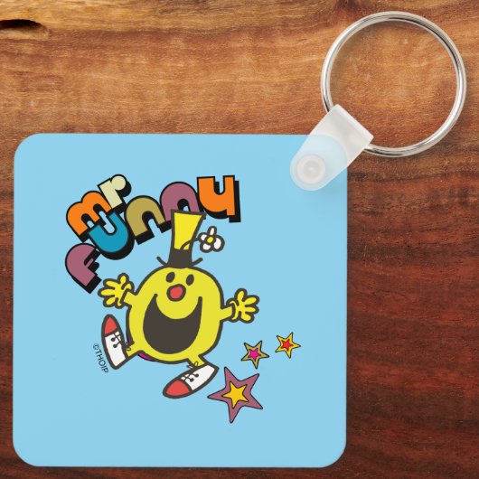 Mr Funny | Lichtende sterren Sleutelhanger (Achterkant)