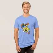 Mr Funny | Lichtende sterren Tri-Blend Shirt (Voorkant volledig)