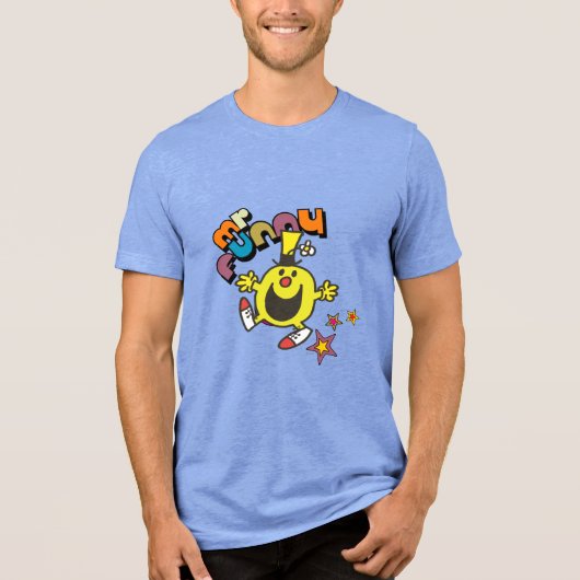 Mr Funny | Lichtende sterren Tri-Blend Shirt (Voorkant)