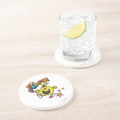 Mr Funny | Lichtende sterren Zandsteen Onderzetter (Zijkant)