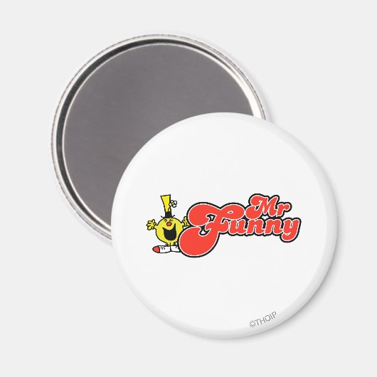 Mr Funny | rode letters Magneet (Voorkant / Achterkant)