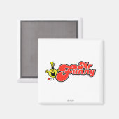 Mr Funny | rode letters Magneet (Voorkant / Achterkant)