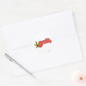 Mr Funny | rode letters Ronde Sticker (Envelop)