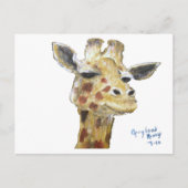"Mr. G. Giraffe" Horizontaal Briefkaart (Voorkant)