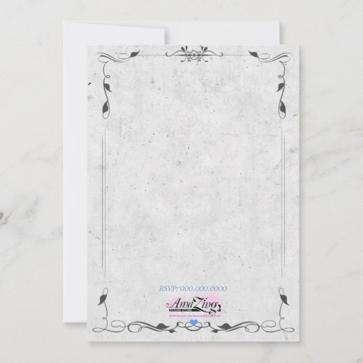 Mr.  - Gay Wedding Invitation Kaart (Achterkant)