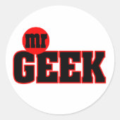 Mr Geek Sticker (Voorkant)