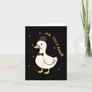 Mr. Gekke Goose Groom te zijn Bruid Groom Mat Kaart