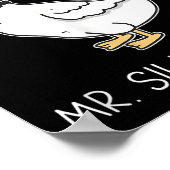 Mr. Gekke Goose Paar Matching Wedding Grappige Man Poster (Hoek)