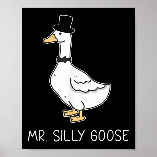 Mr. Gekke Goose Paar Matching Wedding Grappige Man Poster (Voorkant)