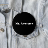 MR GEWELDIGE T-shirt Ronde Button 4,0 Cm (In situ)