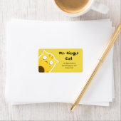 Mr Ginger Cat adresetiketten Etiket (Insitu)