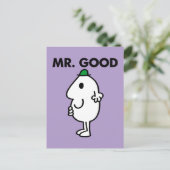 Mr Good | Groen Pet Briefkaart (Staand voorkant)