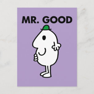 Mr Good   Groen Pet Briefkaart