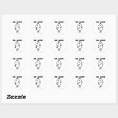 Mr Good | Groen Pet Ronde Sticker (Vel)