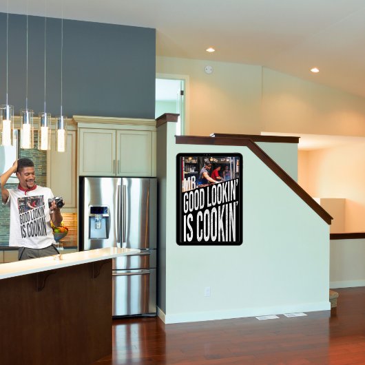 Mr Good look kokt een grappige Chef Vaderdag Poster