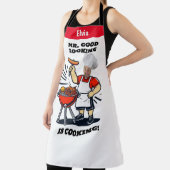 Mr Good Lookin Is Cookin Apron, Personalized Photo Schort (Insitu)
