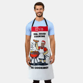 Mr Good Looking Photo Apron, Personalized Xmas Schort (Gedragen)