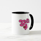 Mr. Greedy geniet van het dessert Mok (Voorkant rechts)