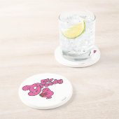 Mr. Greedy geniet van het dessert Zandsteen Onderzetter (Zijkant)