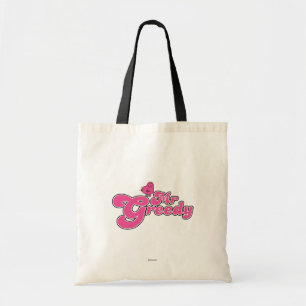Mr Greedy   roze letters Tote Bag