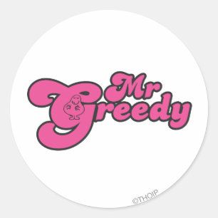 Mr. Greedy rust in de G Ronde Sticker