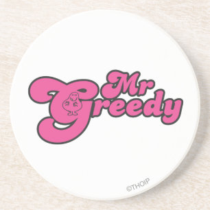 Mr. Greedy rust in de G Zandsteen Onderzetter