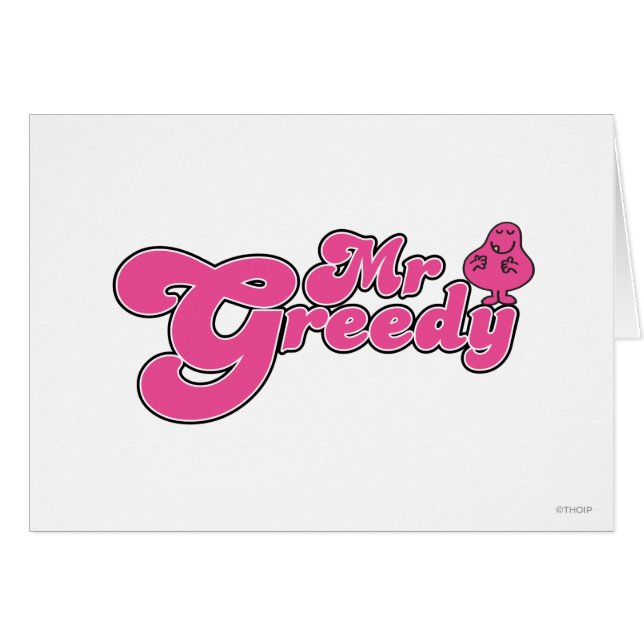 Mr Greedy staat rond (Voorkant Horizontaal)
