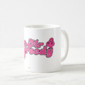 Mr Greedy staat rond Koffiemok (Voorkant rechts)